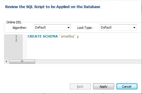 Apply SQL Script